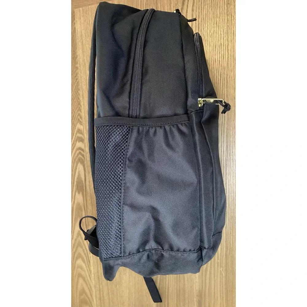 Adidas Classic Backpack Laptop Bag Black With Gold Accents NWT